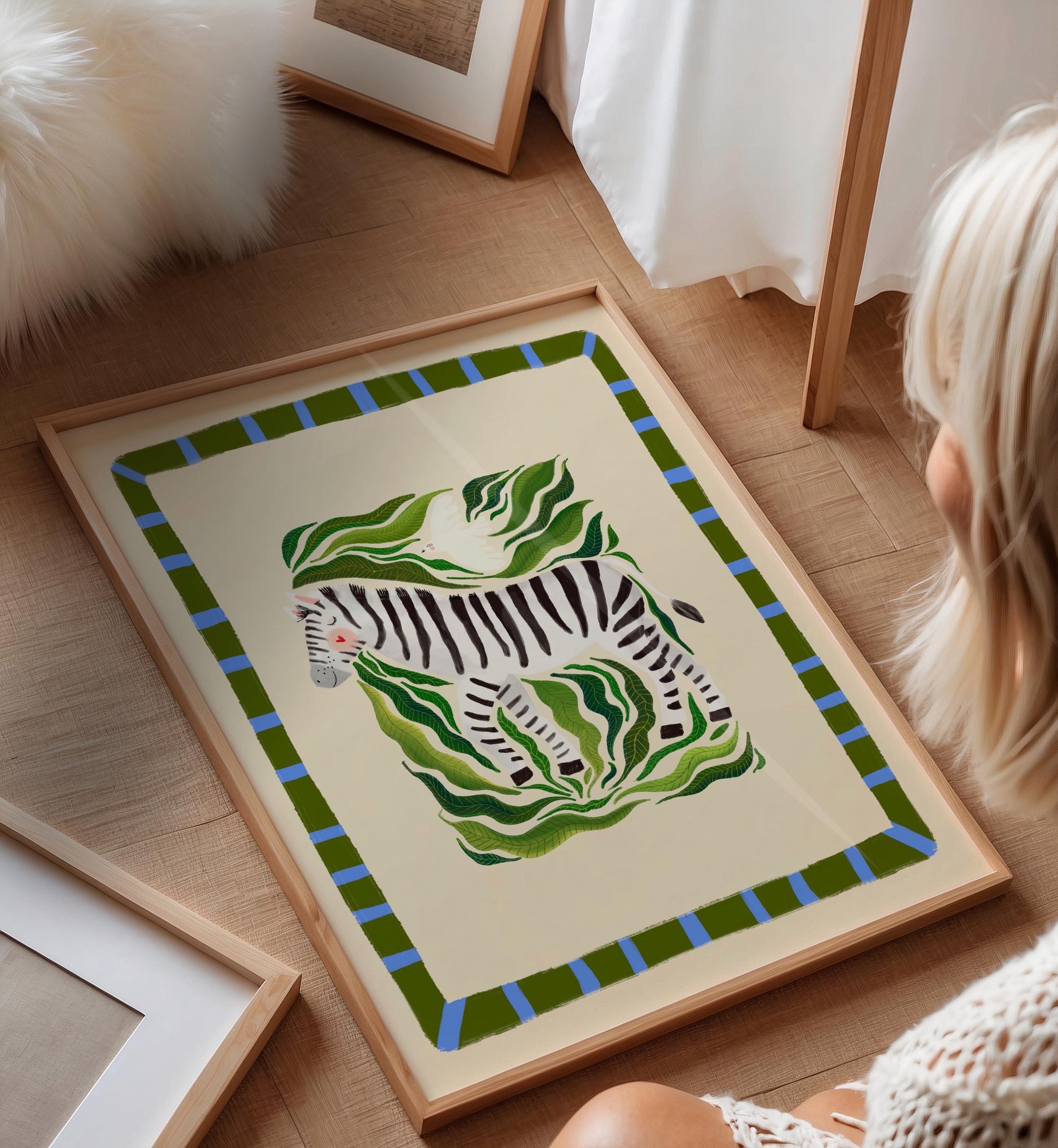 アート　PRETTY GREEN Prints 「Pocket Full」 Zayn Zebra – Kate Fox Design
