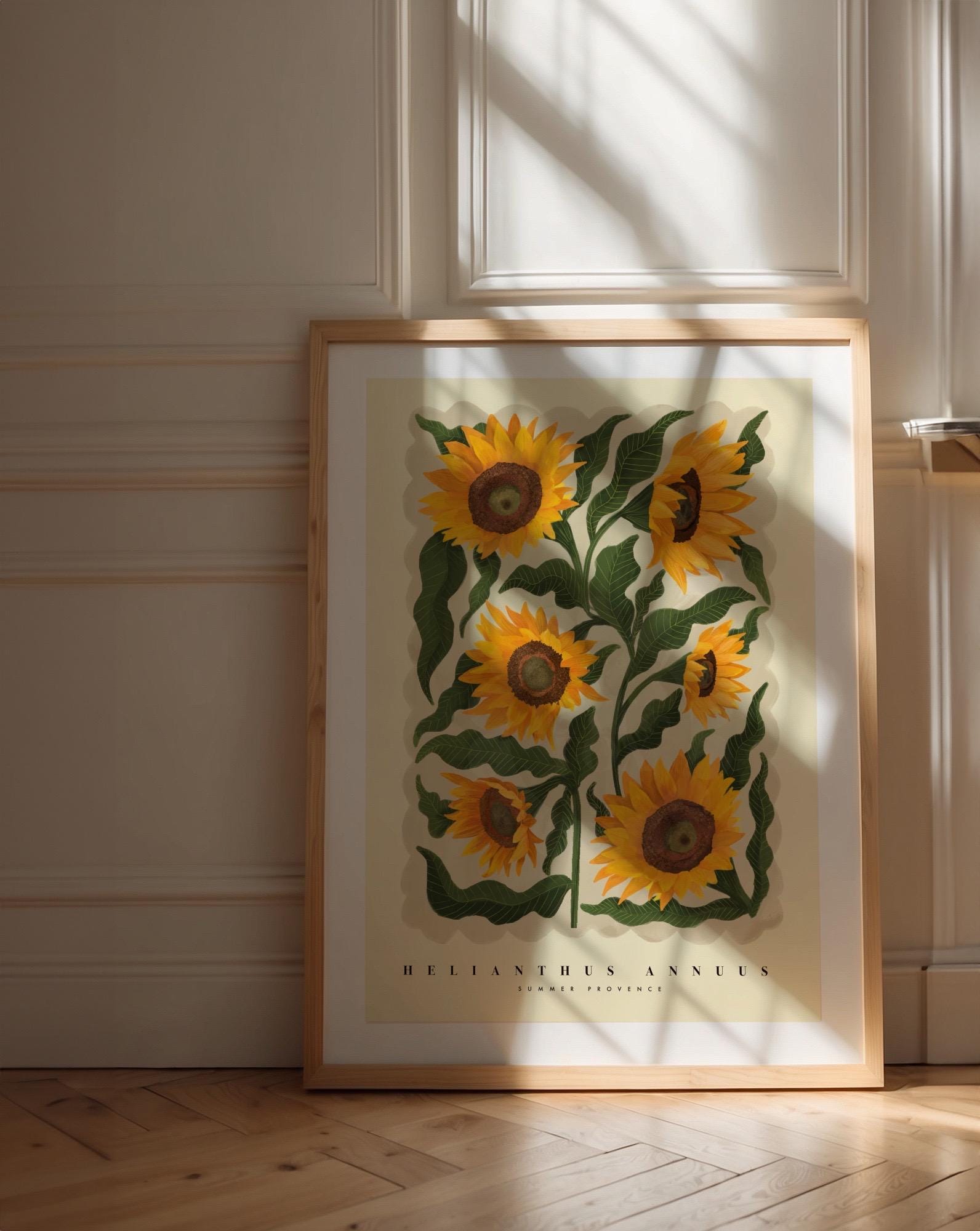 Sunflowers, Colourful Quirky Handrawn Art, Sunflower, Colourful Art, Bright Colourful Art Print, Modern Art Print, Gallery Wall, Bathroom,