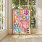 Oh Baby Do You Know / Pink Colourway | Unframed