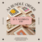 Gallery Wall Bundle Offer A3 X 10 | Unframed