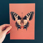 Swallowtail Butterfly Original Illustration, Butterfly Art Print, Butterfly Gallery Wall, Vintage Insect Print, Entomological Art Print,