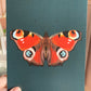 Peacock Butterfly, gallery wall art, original art work, butterfly vintage illustration, entomological art work,