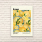 Lemon / Lemon Print / Fruit Print / Still Life / Summer Print / French Print / Fruit / Wall Art / Tropical Print / Botanical Print / Lemons