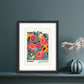 Marché d’été / Peony Print / Fruit Print / Still Life / Summer Print / French Print / Fruit / Wall Art / Tropical Print / Botanical Print /