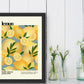 Lemon / Lemon Print / Fruit Print / Still Life / Summer Print / French Print / Fruit / Wall Art / Tropical Print / Botanical Print / Lemons