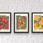 Sweet Orange / Orange Print / Fruit Print / Still Life / Summer Print / French Print / Fruit / Wall Art / Tropical Print / Botanical Print /
