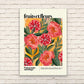 Fruits et Fleurs / Print / Fruit Print / Still Life / Summer Print / French Print / Fruit / Wall Art / Tropical Print / Botanical Print /