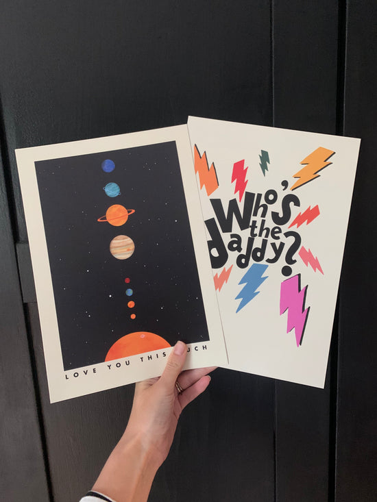 Who’s the daddy?/ Fathers Day/ Fathers Day Gift / fathers day print/ gift for him / gift for dad / daddy gift / home office print / daddy