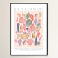 En Vacances / shell Print / beach Print / Still Life / Bathroom Print / French Print / shell / Wall Art / shells / Botanical Print /