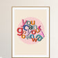 Fleetwood Mac / Go Your Own Way / girls print / girls room / Nursery Art / Kids Room / kids art / Print / Gifts for Her / Girl Power