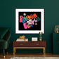 Pardon My French Print | Wall Art | Poster | Kitchen | Colourful | A4 | A5 | A3 | Quote | Groovy | Rainbow | Lyric | Retro | Funky | Bold