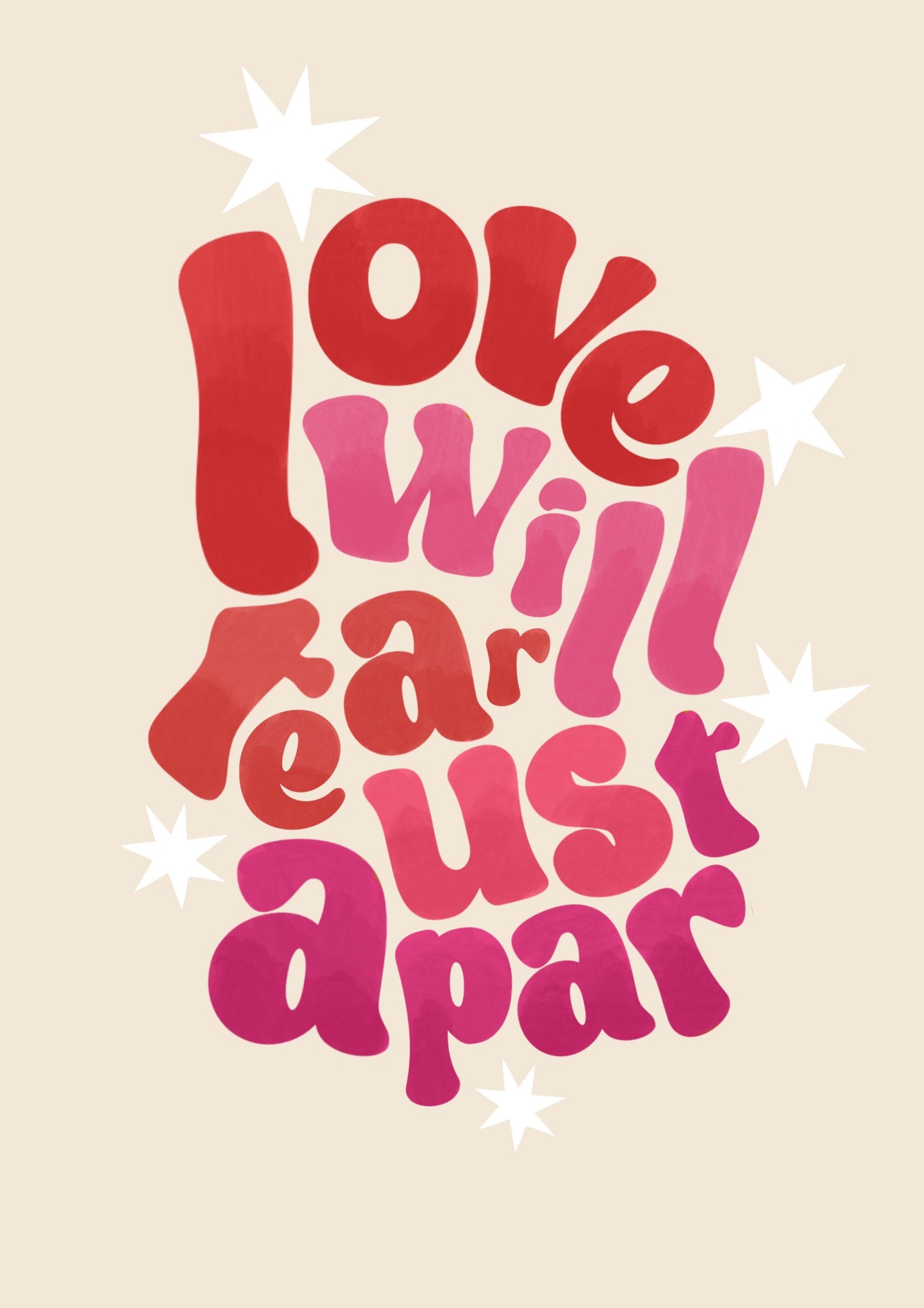 Love Will Tear Us Apart | Unframed