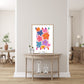 Peace and Love / Boho Print / Quote Print / Wall Art / Quirky / floral Print / botanical print / Colourful Print / Rainbow / Bright