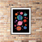 Space Jam / Planet Earth / Space / Nursery Art / Kids Room / Art / Print / Gifts / kids / Rainbow / Colour Pop / Bright / Planets / Universe