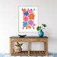 Peace and Love Floral | Unframed