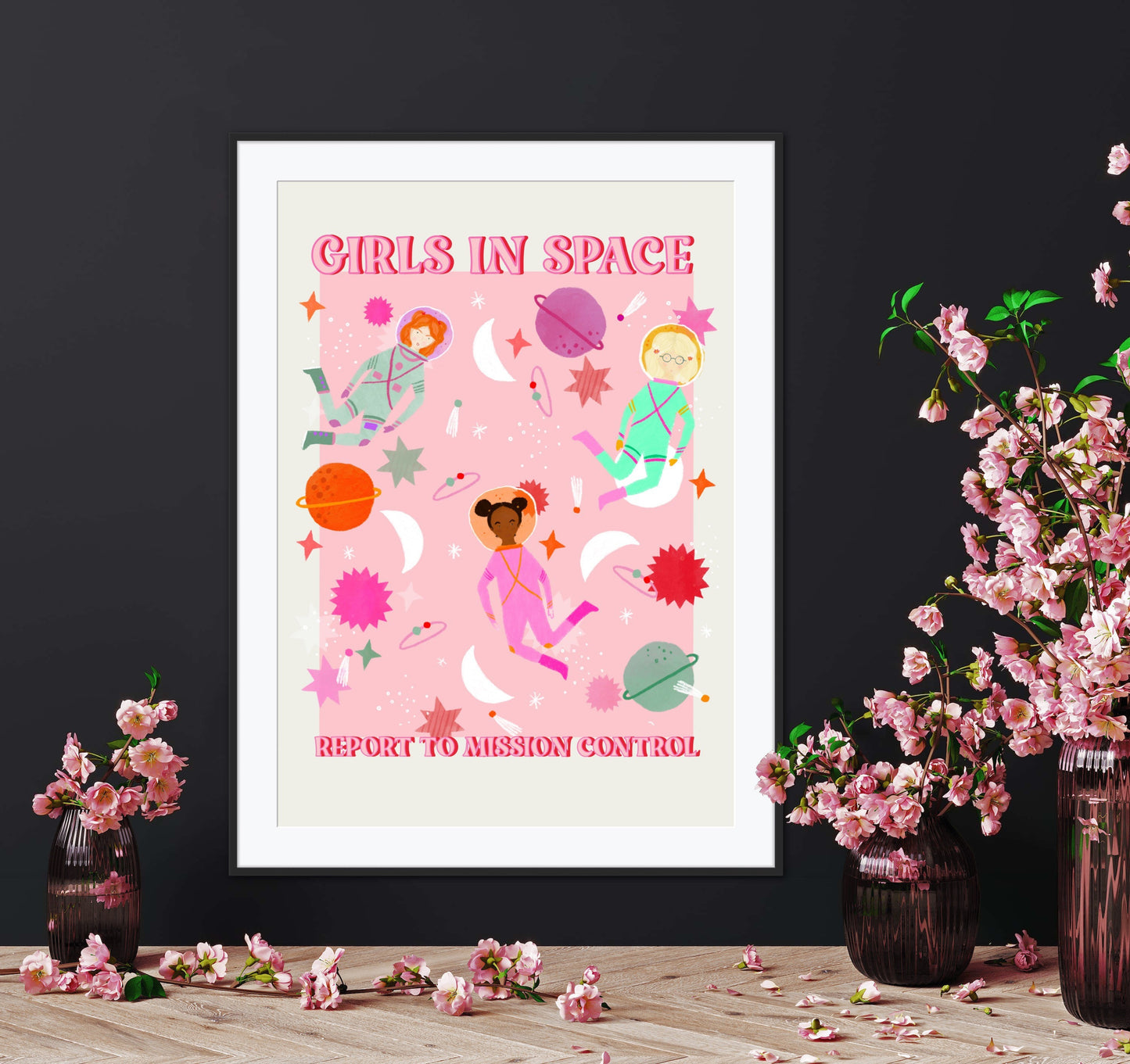 Girls In Space | Unframed