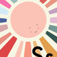 S is for Sunshine / Sun / Nursery Art / Kids Room / cute Art / Baby Print / Gifts for kids / Christmas gifts / Children
