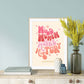Wild Women Make History | Quote Print | A3 A4 A5 | Wall Art | Poster | Pink | Rainbow | Retro | Gift | Colourful | Home | Office |