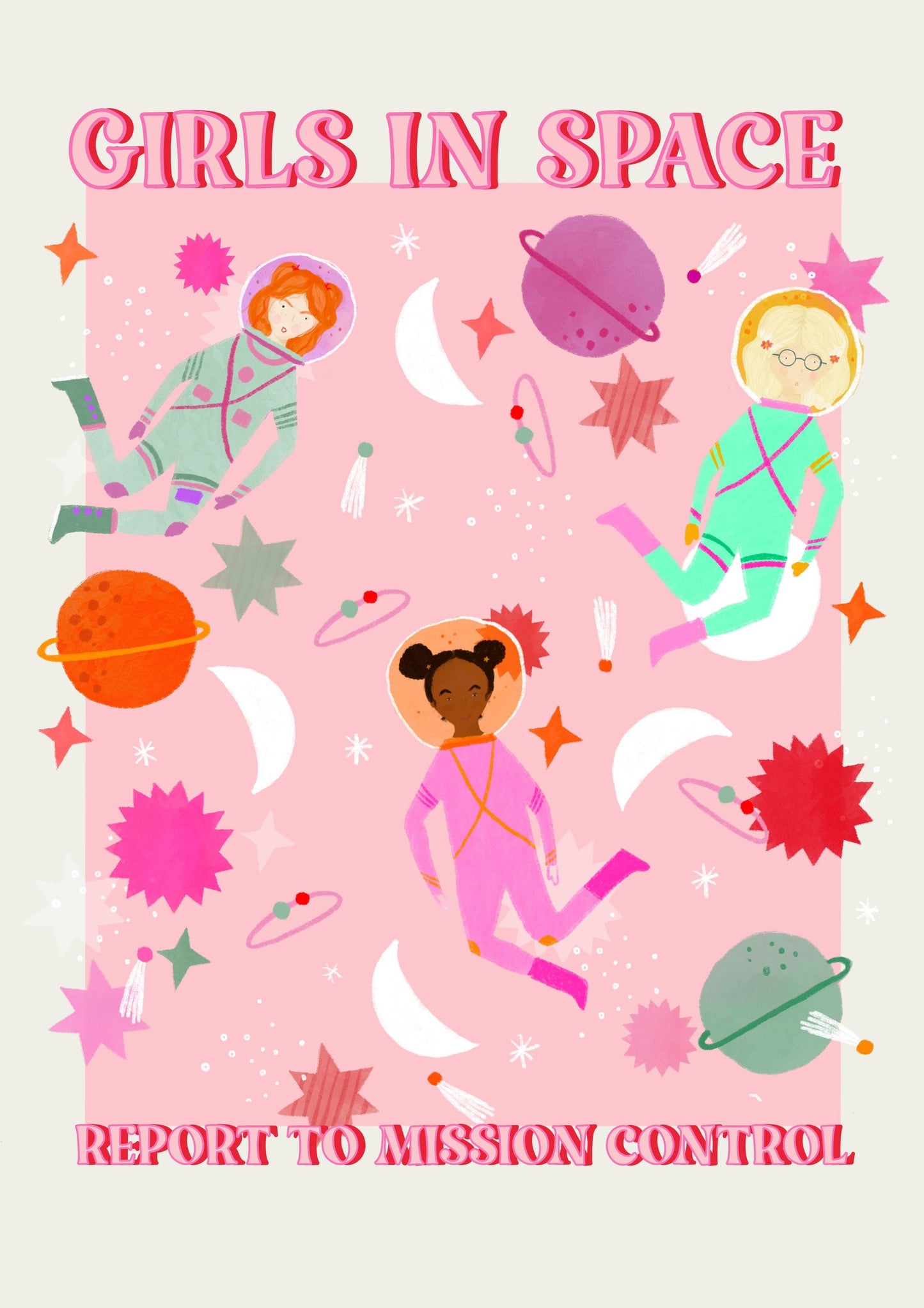 Girls In Space | Unframed