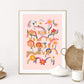Flowers Grow / Rain / Nursery Art / Kids Room / Art / Print / Gifts / kids / Rainbow / Colour Pop / Bright / Flowers / floral / Colourful