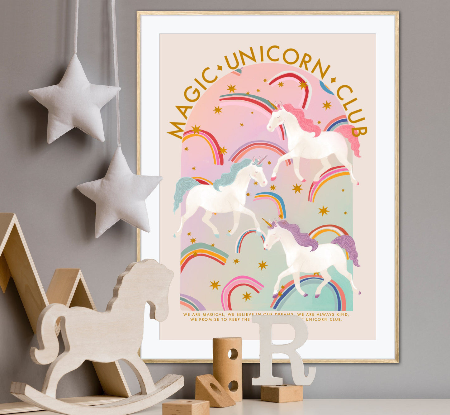 Magic Unicorn Club | Unframed