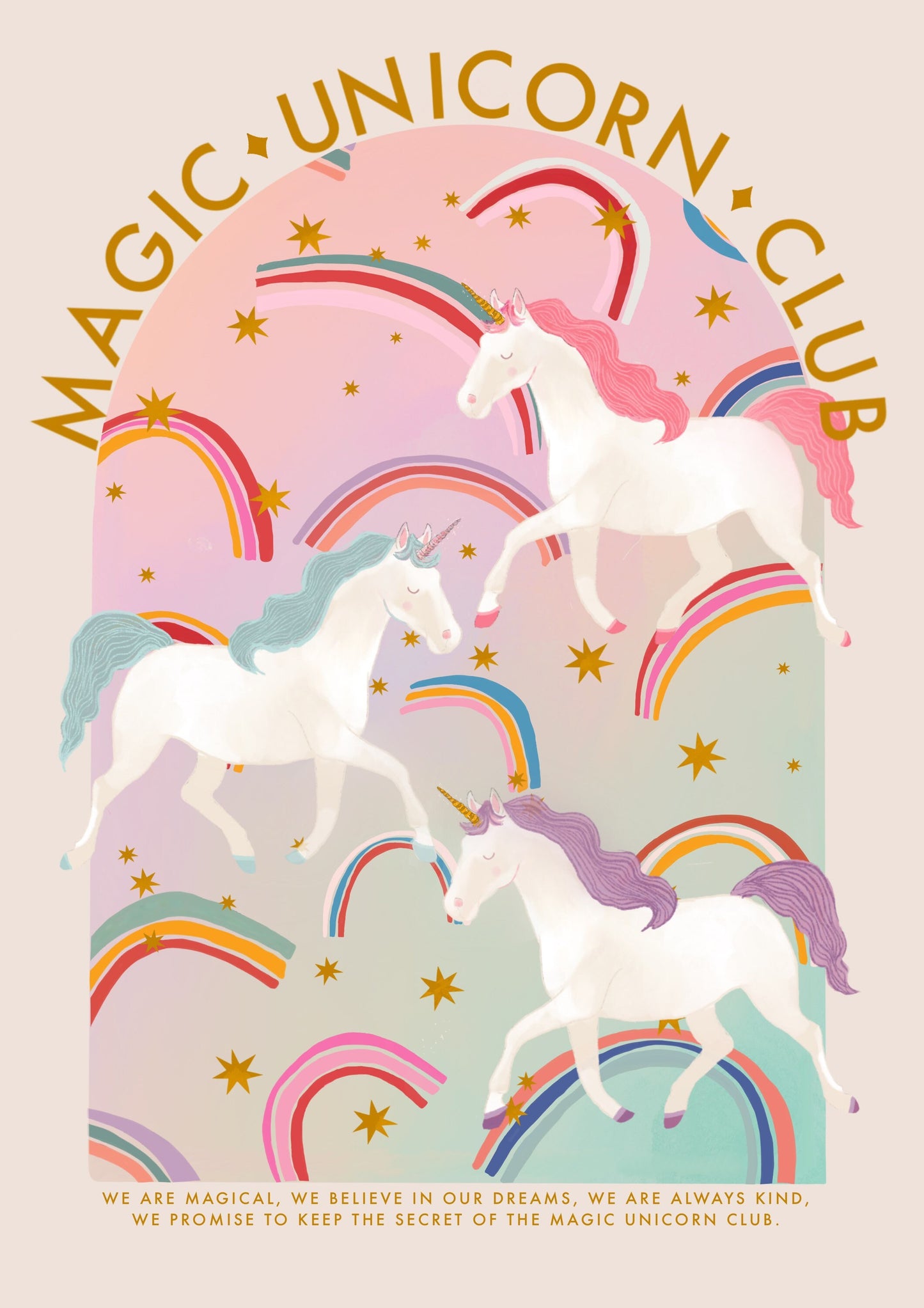 Magic Unicorn Club | Unframed