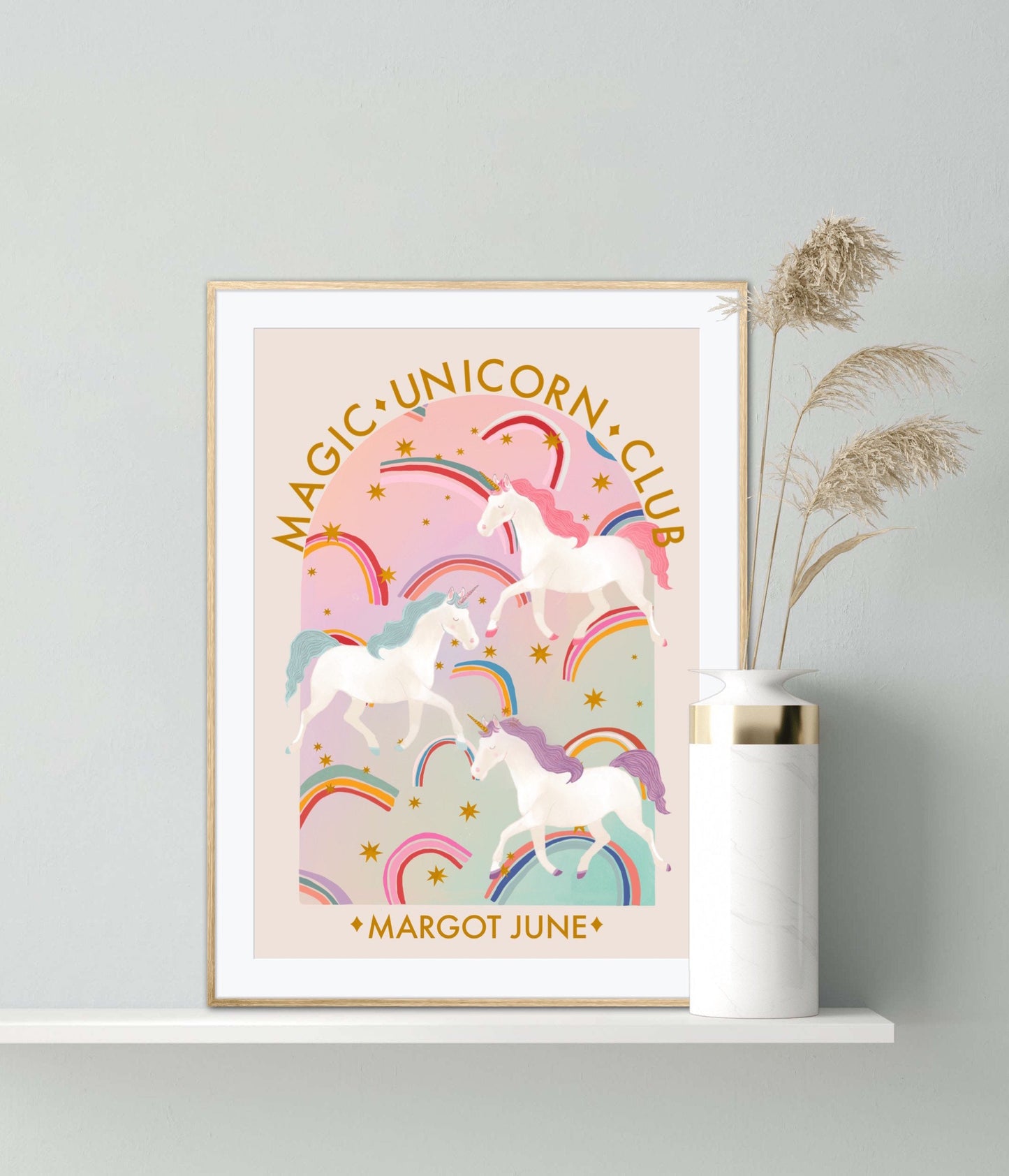 Personalised Unicorn Club | Unframed