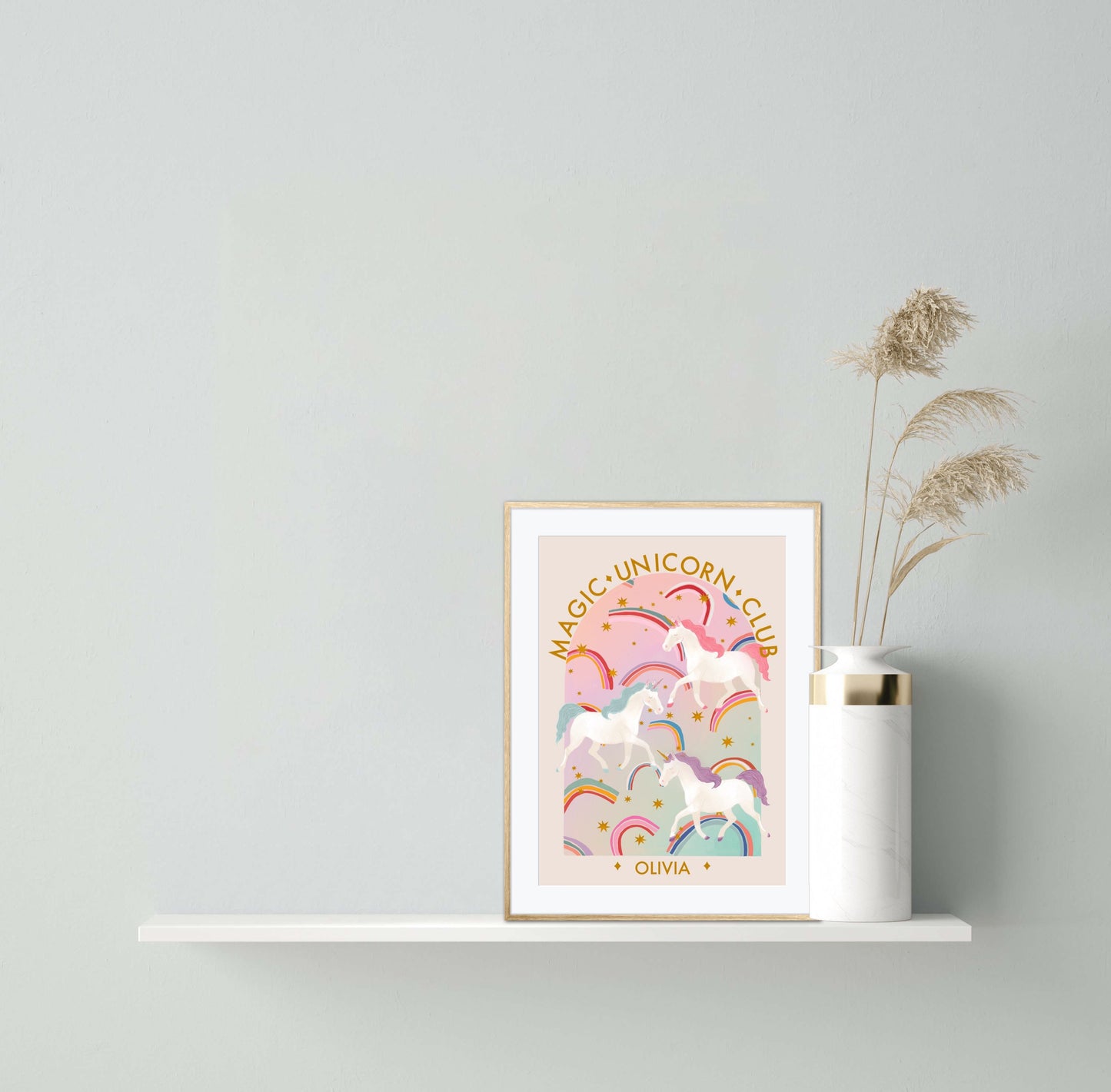 Personalised Unicorn Club | Unframed