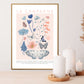 La Campagne / Floral Print / Butterfly Print / Still Life / Kitchen Print / French Print / Flower / Wall Art / Botanical / Botanical Print /