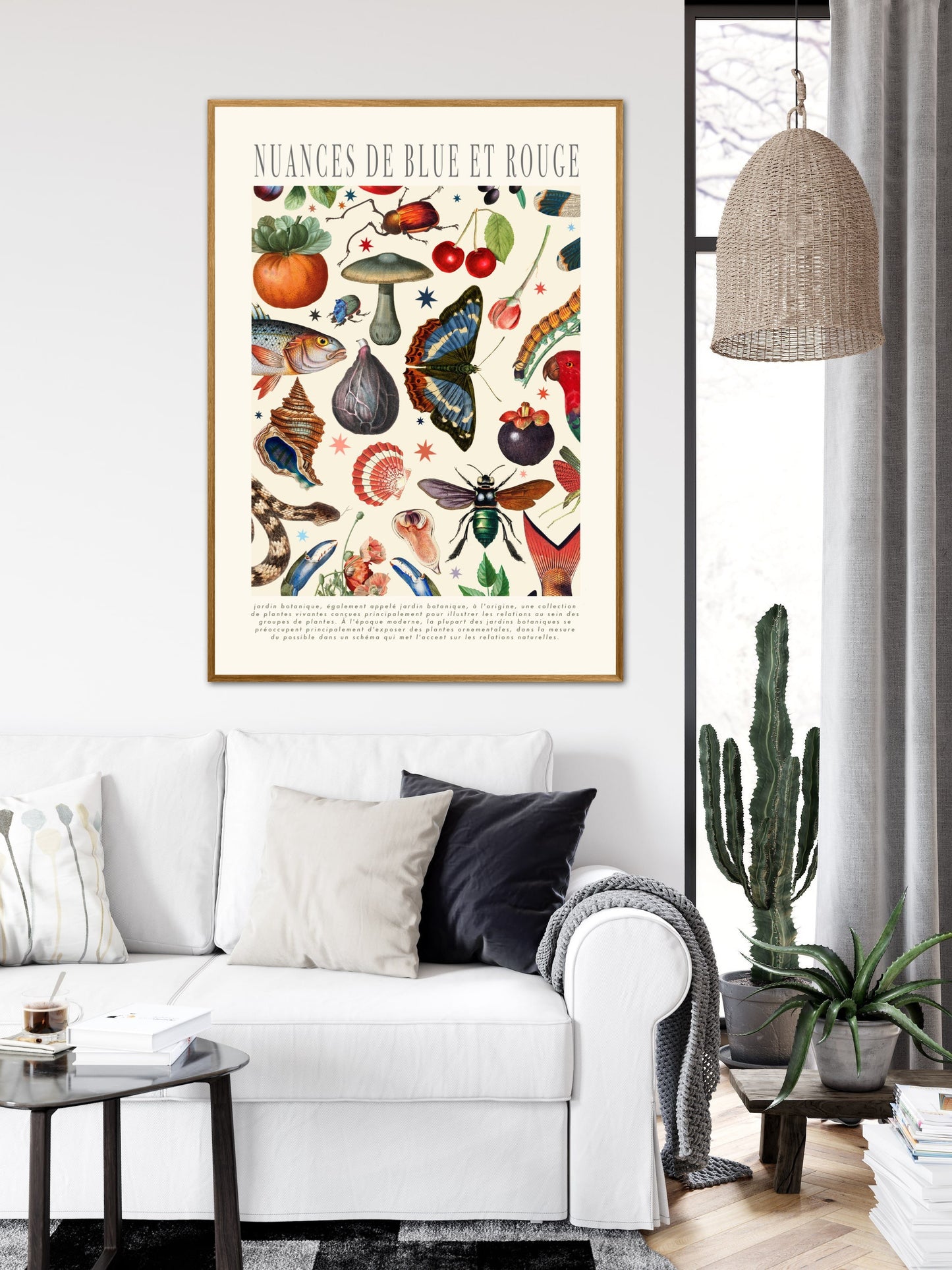 Shades of Red and Blue | Unframed