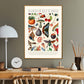 Shades of Red and Blue | Unframed