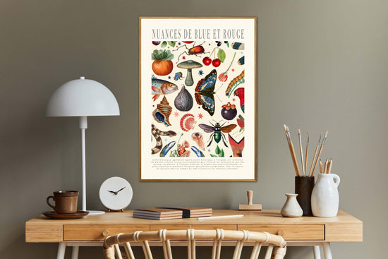 Shades of Red and Blue | Unframed