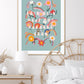 Flowers and Rainbows | Unframed