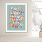 Flowers and Rainbows / Nursery Art / Kids Room / Art / Print / Gifts / kids / Rainbow / Colour Pop / Bright / Flowers / floral / Colourful