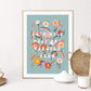 Flowers and Rainbows / Nursery Art / Kids Room / Art / Print / Gifts / kids / Rainbow / Colour Pop / Bright / Flowers / floral / Colourful