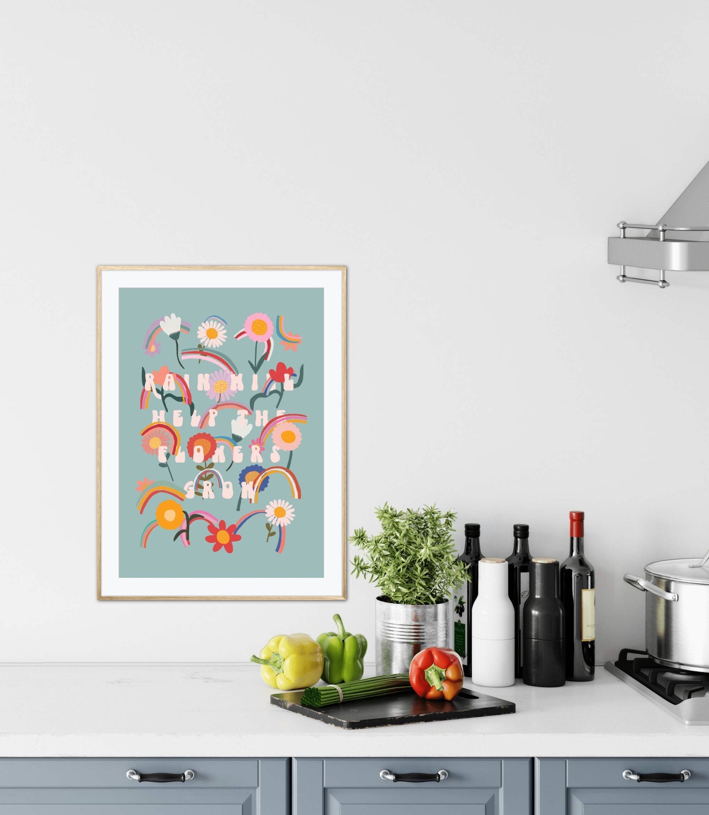 Flowers and Rainbows | Unframed
