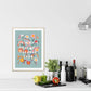 Flowers and Rainbows / Nursery Art / Kids Room / Art / Print / Gifts / kids / Rainbow / Colour Pop / Bright / Flowers / floral / Colourful