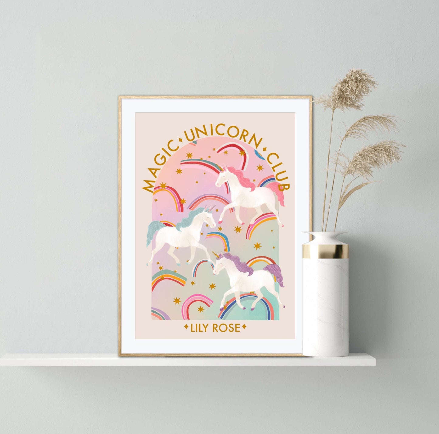 Personalised Unicorn Club | Unframed