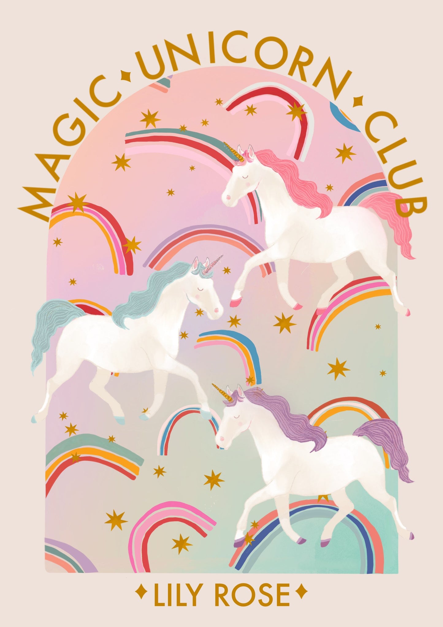 Personalised Unicorn Club | Unframed