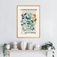 Vintage Butterfly Art Print, Butterfly Art Sketch, French Art Print, Butterflies and Flowers Print, A5, A4, A3, Blue And Orange Art Print,
