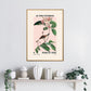 Vintage Botanical Art Print, Floral Art Sketch, French Art Print, Birds and Flowers Print, A5, A4, A3, Pink And Green Art Print,