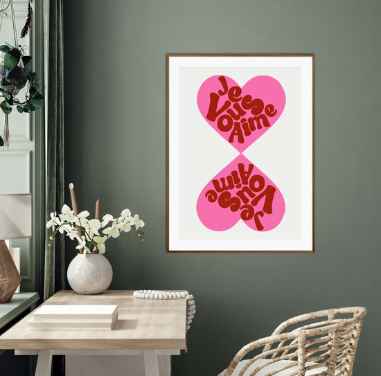 I Love You (In French) | Unframed