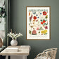 Botanical Garden / Floral Print / Print / Bedroom / Kitchen Print / French Print / Flower / Wall Art / Vintage / Botanical Print / A3 / A4