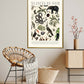 Shades of Black / Floral Print / Print / Bedroom / Kitchen Print / French Print / Flower / Wall Art / Vintage / Botanical Print / A3 / A4 /