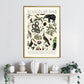Shades of Black / Floral Print / Print / Bedroom / Kitchen Print / French Print / Flower / Wall Art / Vintage / Botanical Print / A3 / A4 /
