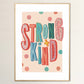 Strong and Kind , Kids Print , Affirmation, Nursery Art, Kids Room, Children’s Wall Art, Muted Colours, Gifts for Kids, Gifts for new Mum