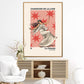 Moon Dance, Moon Goddess Print, French Art Print, Vintage Art Print, Luna Stars Print, Bedroom, A5, A4, A3, A2, A1, A0, Pink, Boho,