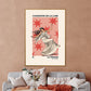 Moon Dance, Moon Goddess Print, French Art Print, Vintage Art Print, Luna Stars Print, Bedroom, A5, A4, A3, A2, A1, A0, Pink, Boho,