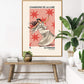 Moon Dance, Moon Goddess Print, French Art Print, Vintage Art Print, Luna Stars Print, Bedroom, A5, A4, A3, A2, A1, A0, Pink, Boho,