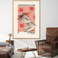 Moon Dance, Moon Goddess Print, French Art Print, Vintage Art Print, Luna Stars Print, Bedroom, A5, A4, A3, A2, A1, A0, Pink, Boho,